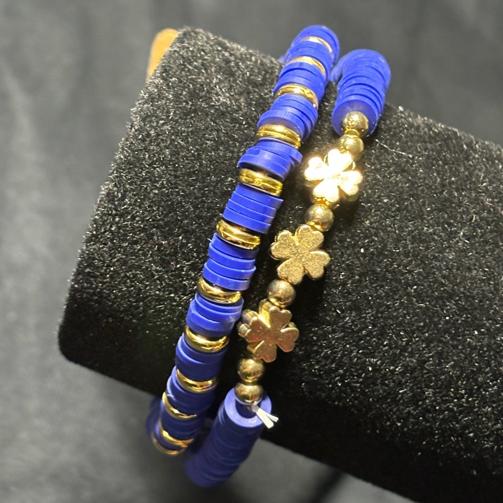 🌹 New handmade Clay mix beads bracelet
